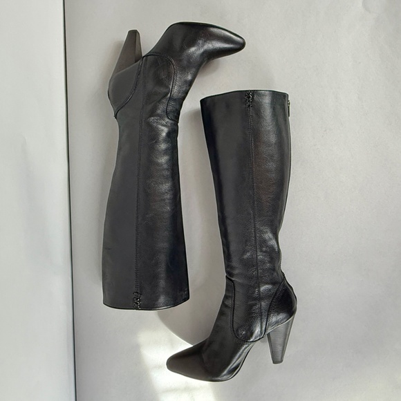 Frye Shoes - Frye Regina Zip Black Leather Boots